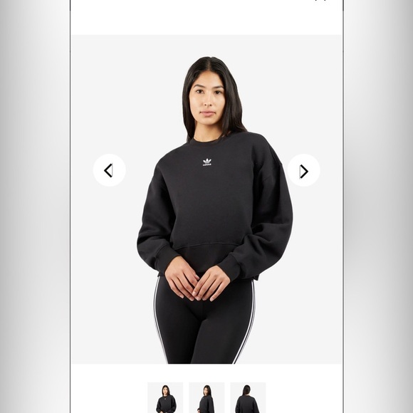 adidas Tops - Adidas Cropped Crew Sweatshirt